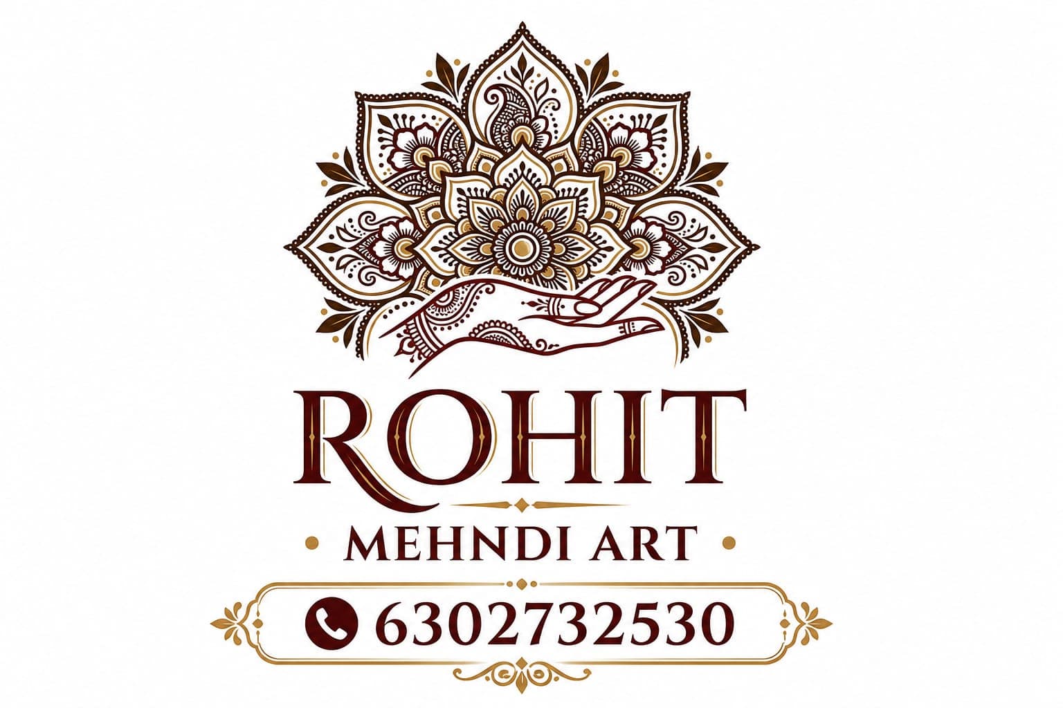 Rohit Mehandi Art Logo